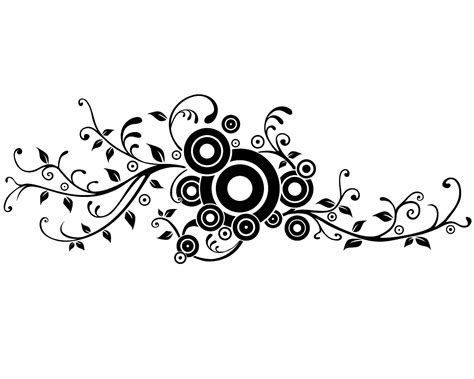 Gambar Tribal Bunga Simple