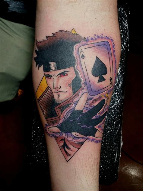 XMen Gambit Tattoo By Matt Lukesh