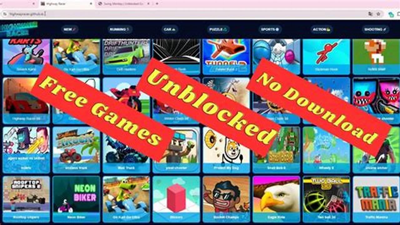 Game Websites Unblocked 2024