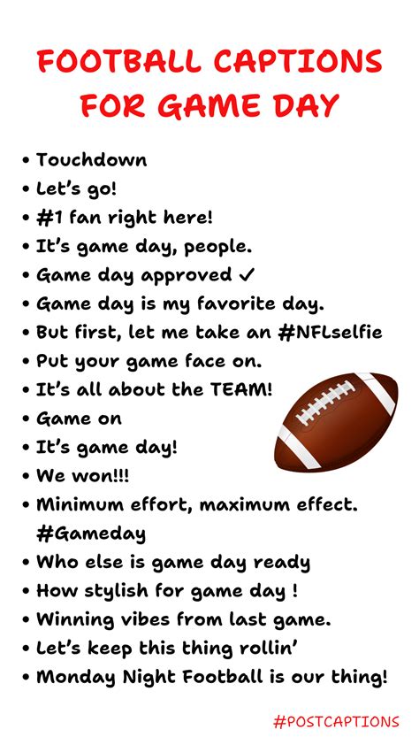 Game Day Captions