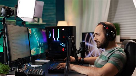 Tim game developer sedang berdiskusi di depan layar komputer
