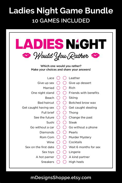 Game For Ladies Night