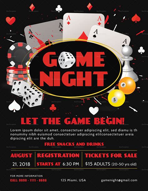 Copy of Game Night Flyer Template PosterMyWall