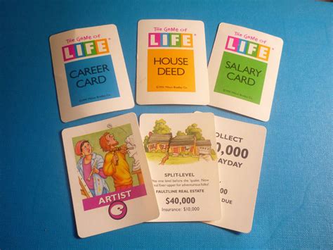 Game Of Life Cards Printable