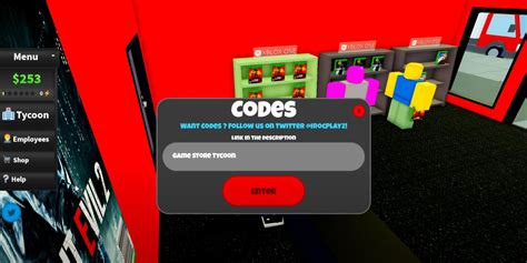Game Store Tycoon Codes - Roblox - June 2023 -