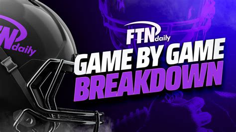 Game week breakdown!