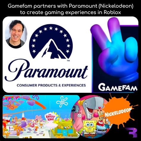 Gamefam partners with Paramount and Nickelodeon on new Roblox 