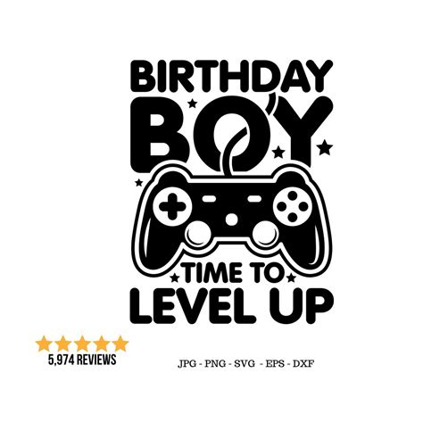 Level Up Your Celebration with Customized Gamer Birthday SVG – Score Big with Exclusive Design