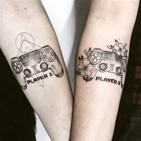 Gamer Couple Tattoos