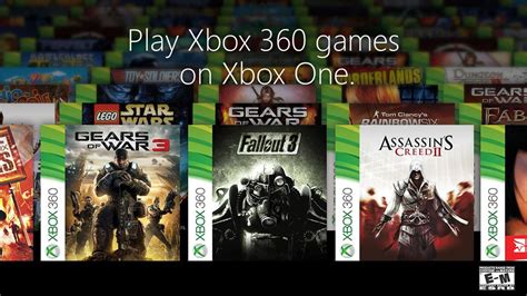 Games included in the backward compatibility update