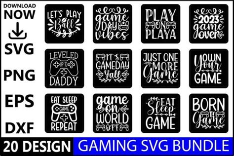 Download Gaming SVG Bundle Files DXF Files