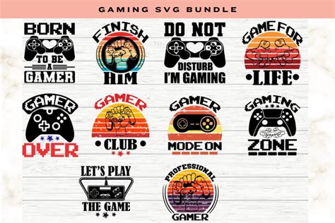 Download Gaming SVG Bundle Files Free PSD Mockups