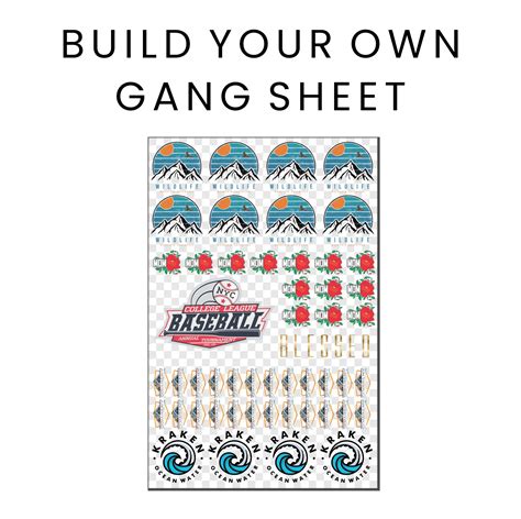 Gang Sheet Template