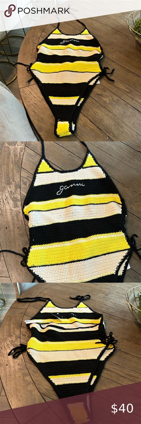 Ganni Bathing Suit Crochet