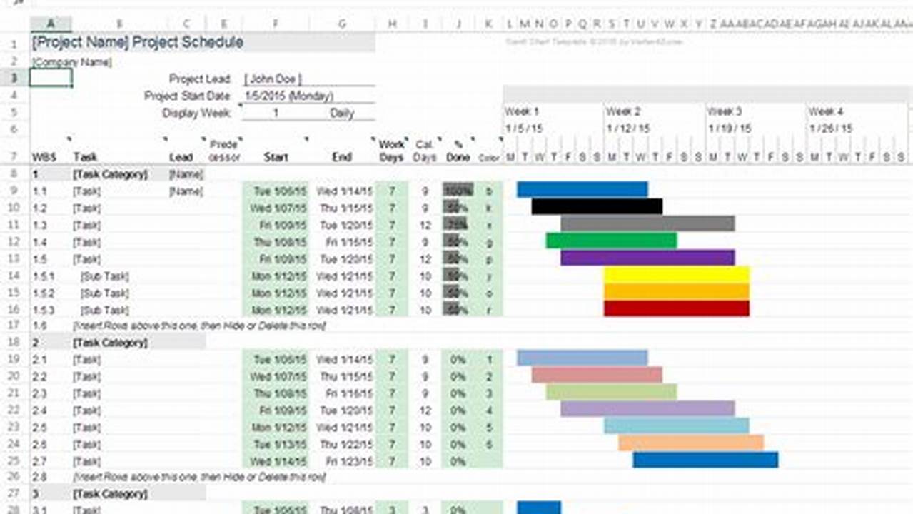 Gantt Chart Excel Template 2007