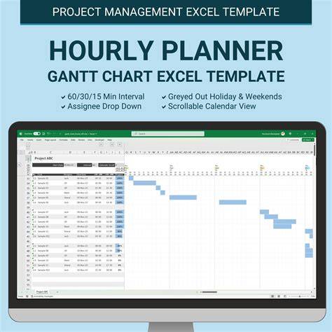 Gantt Chart Excel Hours Template