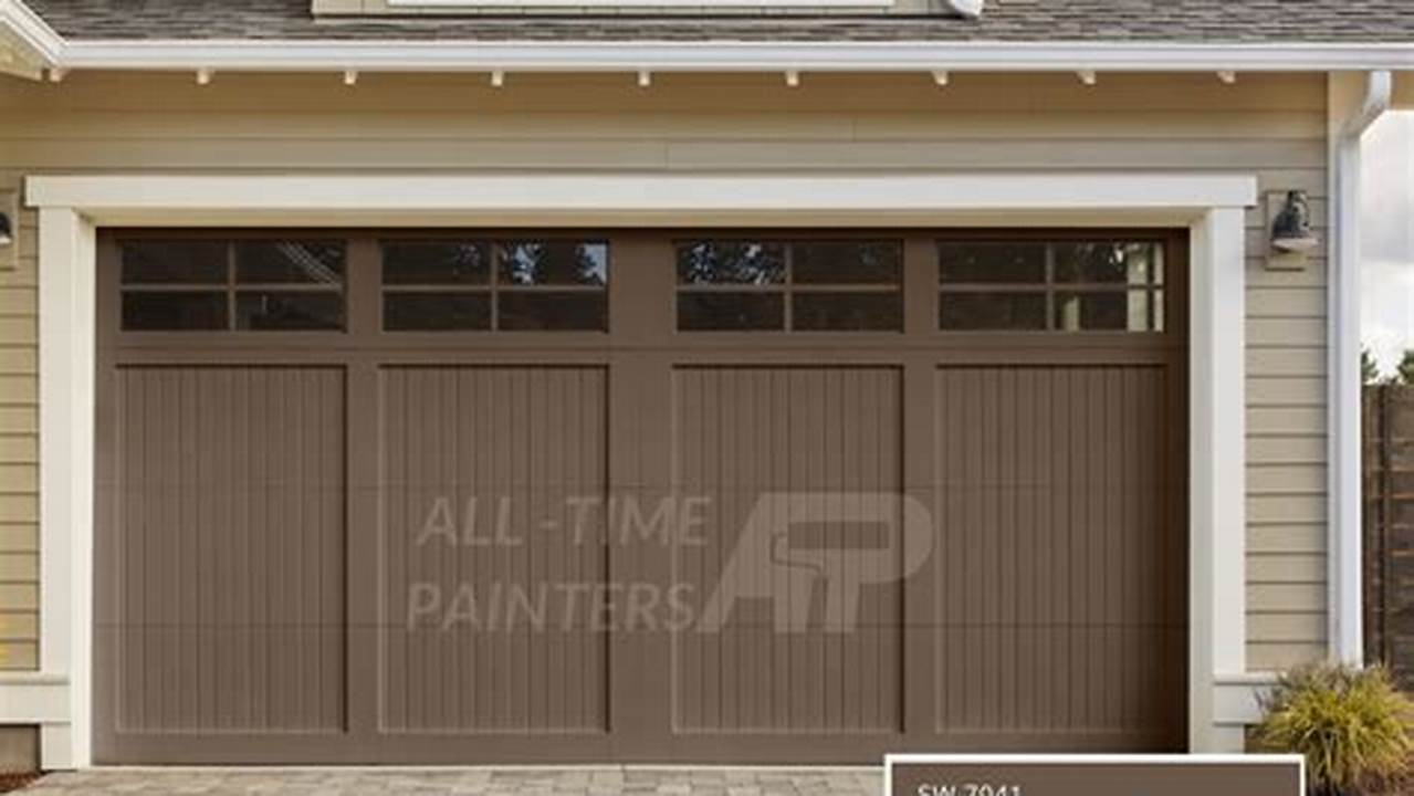 Incredible Garage Door Color Ideas For Tan House For Small Room