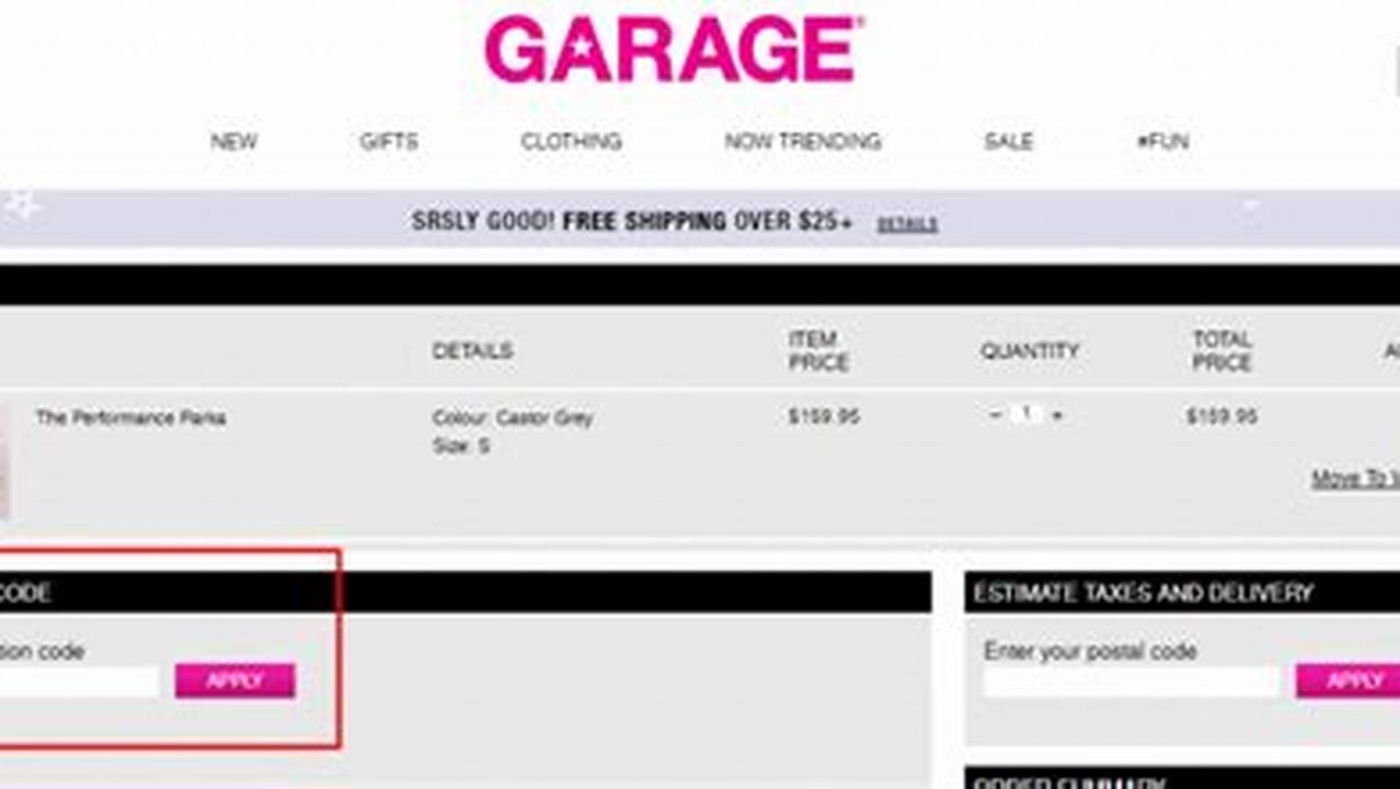 Garage Promo Code 2024 Augusta Ga