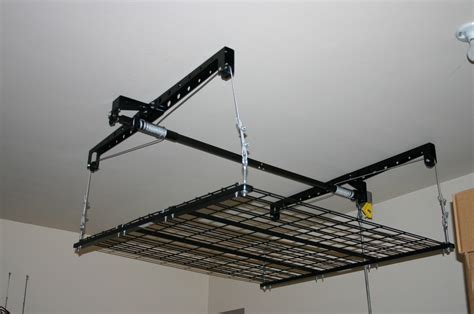 HOW TO Create a Garage Pulley Storage System Overhead garage storage