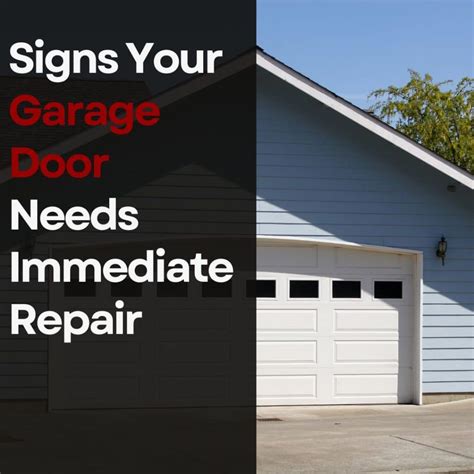 Garage Door Panel Repair Signs
