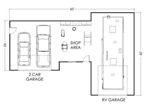 Craftsman House Plans RV Garage w/Living 20042 Associated Designs