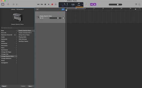 GarageBand user interface