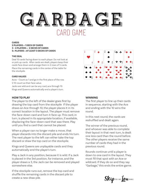Mastering the Art of Garbage Collection: Unveiling the Complete Rules of the Garbage Card Game