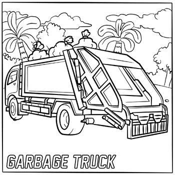 Garbage Truck Color Page