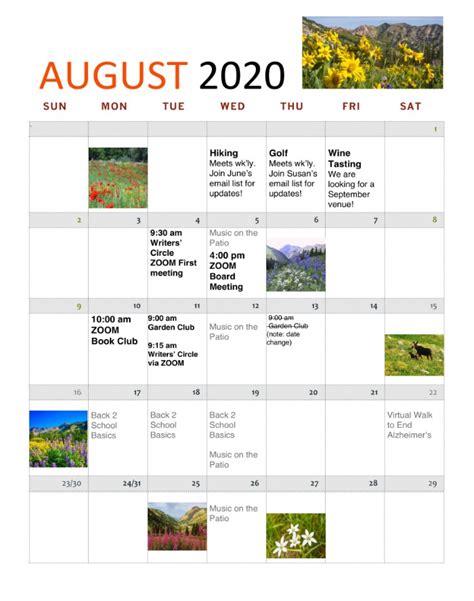 Garden City Calendar Of Events