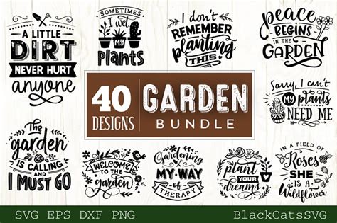 Download Garden Bundle 40 Designs Cut Images