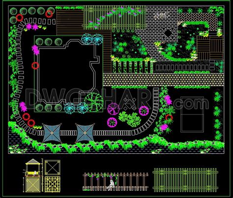 Download Garden Cad Drawings Free Download DXF Files