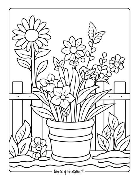 Garden Color Pages