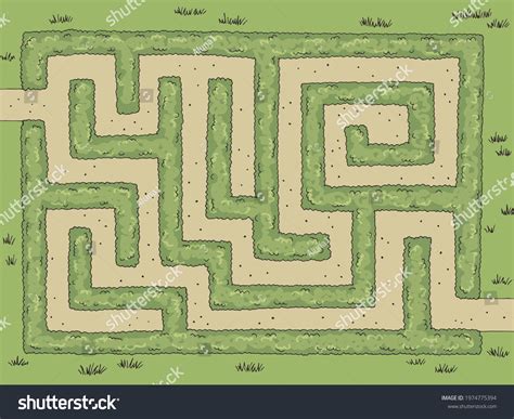 Garden Maze Top View