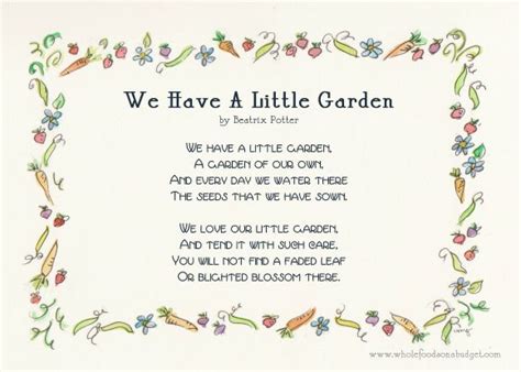 Garden Poems For Kids
