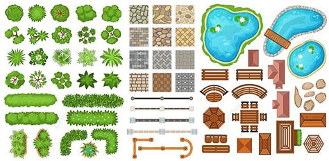 Garden Top View Clipart