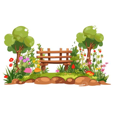 Garden Vector Background Png