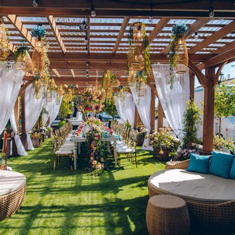 Garden event space romantic setting