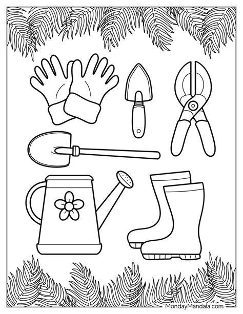 Gardening Coloring Pages
