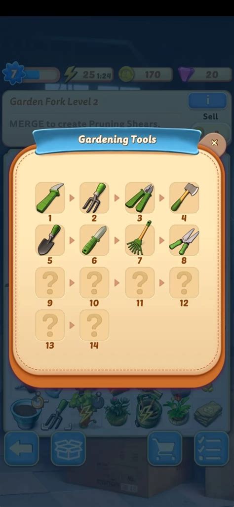 Gardening Tools In Merge Mansion