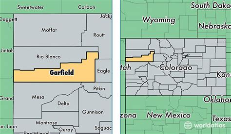 Garfield County Colorado Map