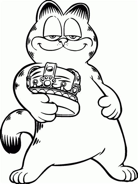 Garfield Printable Coloring Pages
