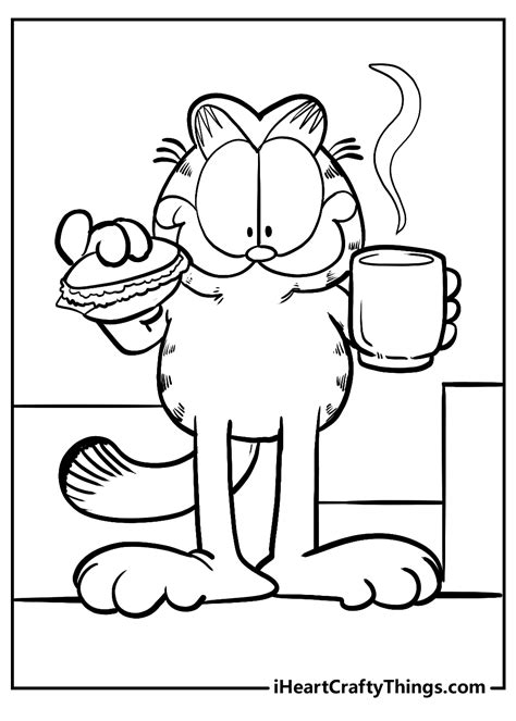 Garfield Coloring Page