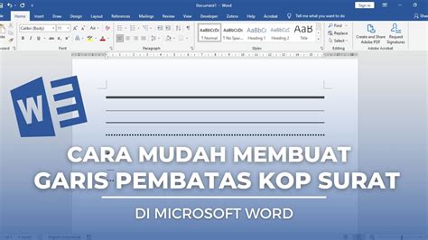 Garis Pembatas Rapi: Tutorial Mudah & Cepat
