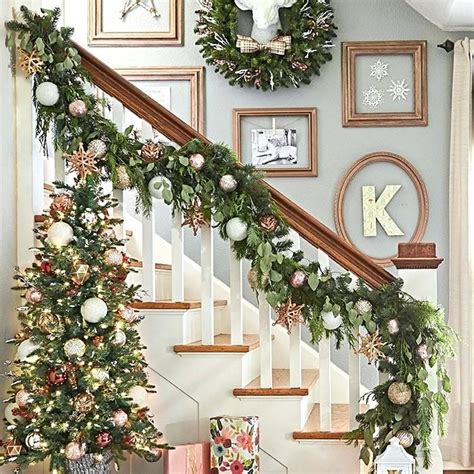 Garland On Stair Wall: Perfect Decoration For Your Home