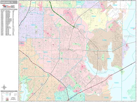 Garland, Texas (TX) Zip Code Map Locations, Demographics list of