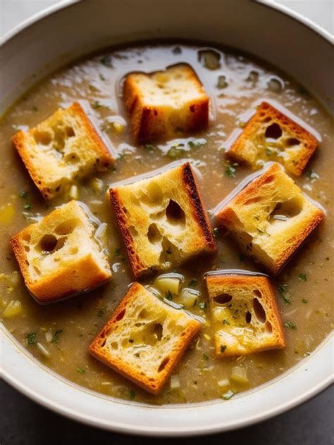 Garlic And Bread Soup