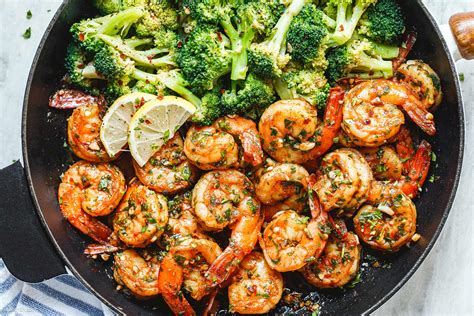 Garlic Butter Shrimp and Broccoli