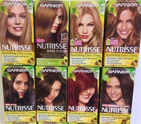 Garnier Hair Dye Color Chart