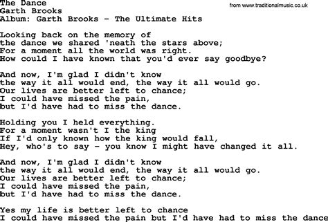 Garth Brooks Lyrics