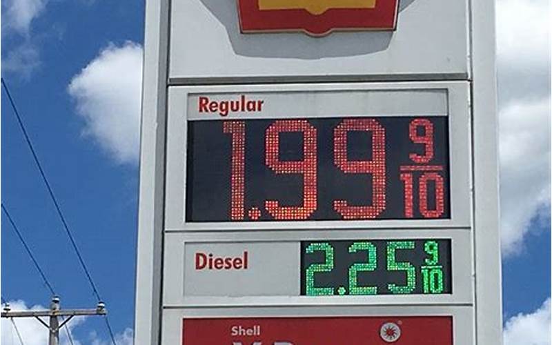 Gas Prices Sign In Alma Mi